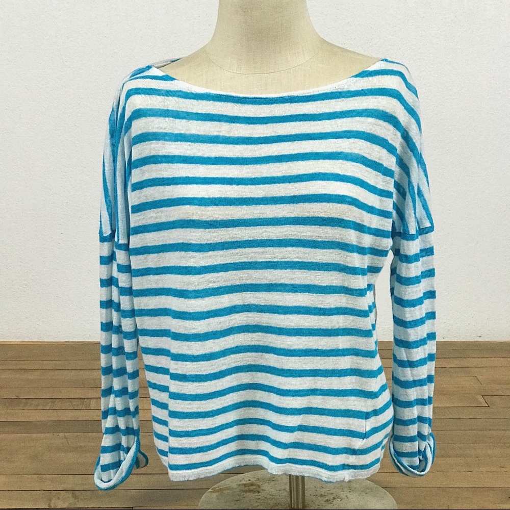 Ralph Lauren Light Knit Sweater Sz XL Striped